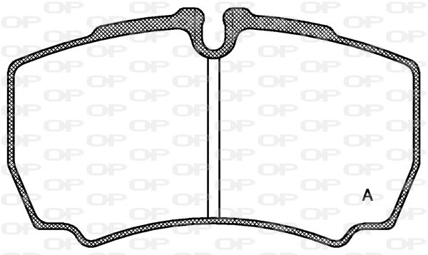 OPEN PARTS Комплект тормозных колодок, дисковый тормоз BPA0849.00